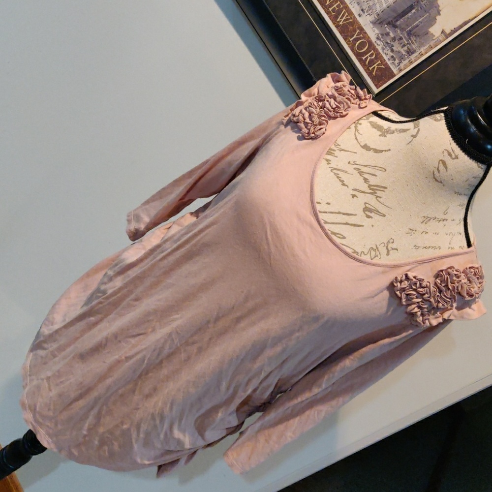 Rose colored Maternity top